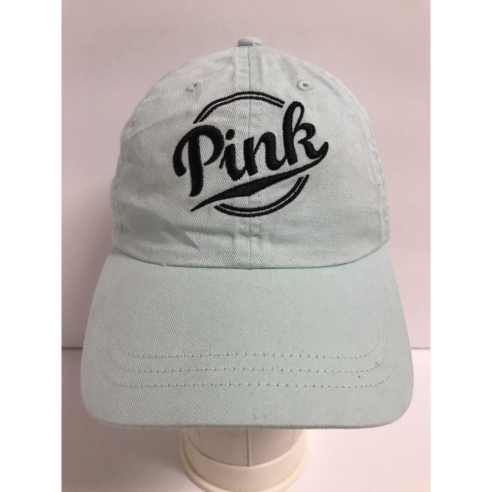 Victoria's Secret Pink Baseball Hat Cap Teal Adjustable
